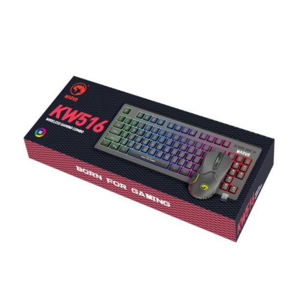 Set Inalámbrico Teclado + Mouse Marvo LInea Pro Gaming KW516 yapcr.com Costa Rica