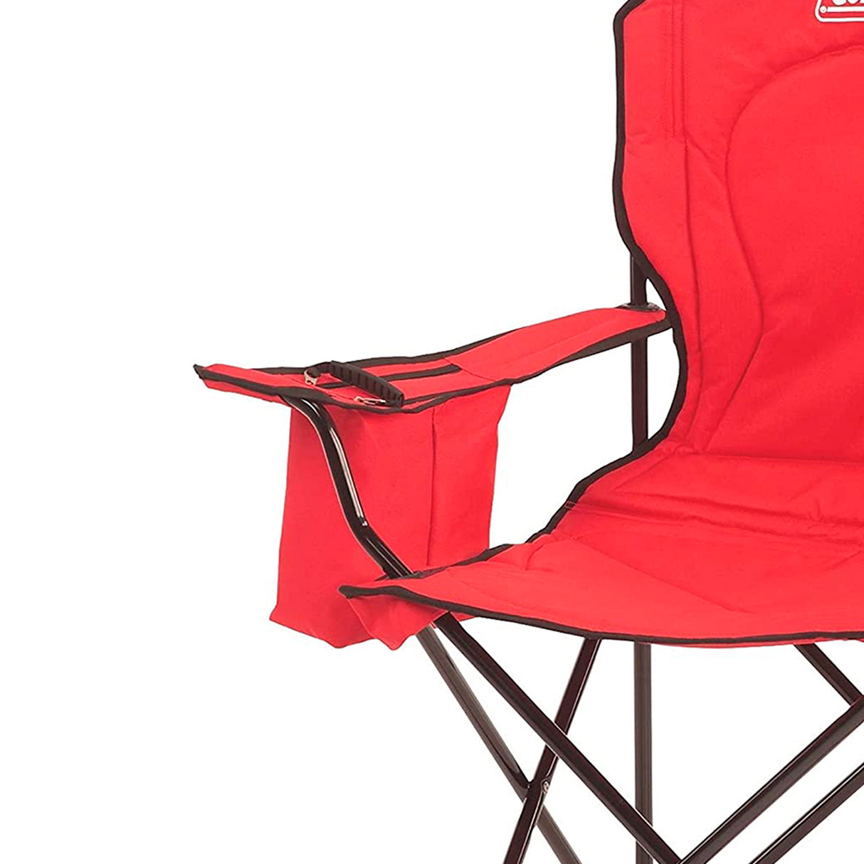 Silla Plegable con Hielera Coleman Quad V2 Roja (2000035686) yapcr.com Costa Rica