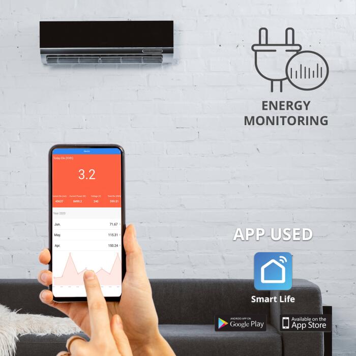Breaker Smart Omnia (110V/240V) WiFi (OWCB-2P-C80)