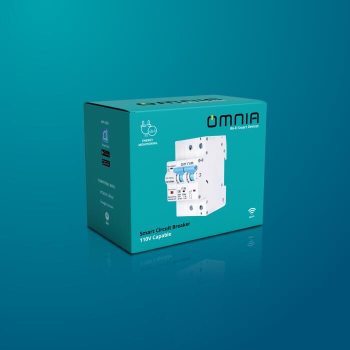 Breaker Smart Omnia (110V/240V) WiFi (OWCB-2P-C80)