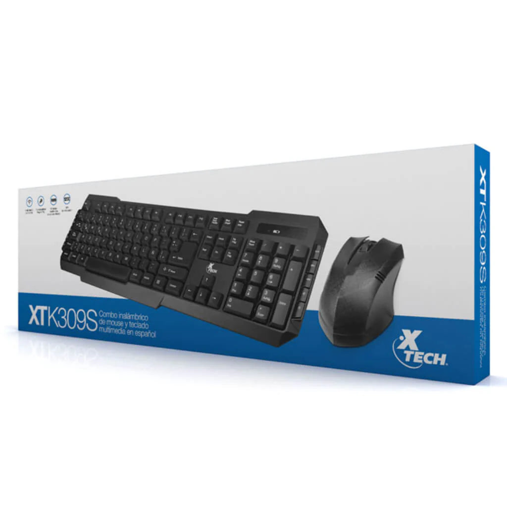 Set Inalámbrico Mouse + Teclado SPA Xtech (XTK-309S) yapcr.com Costa Rica