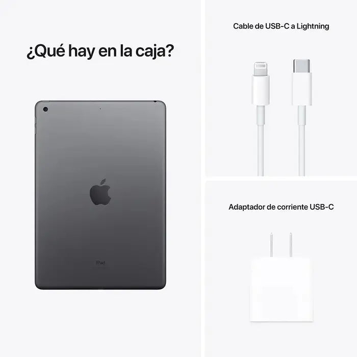 Tablet Apple iPad 9ª Generación 64GB Gris Espacial (MK2K3LZ/A)