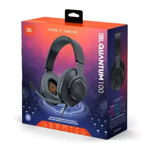 Audífonos Alámbricos Gaming JBL Quantum 100 Negros (JBLQUANTUM100BLKAM)