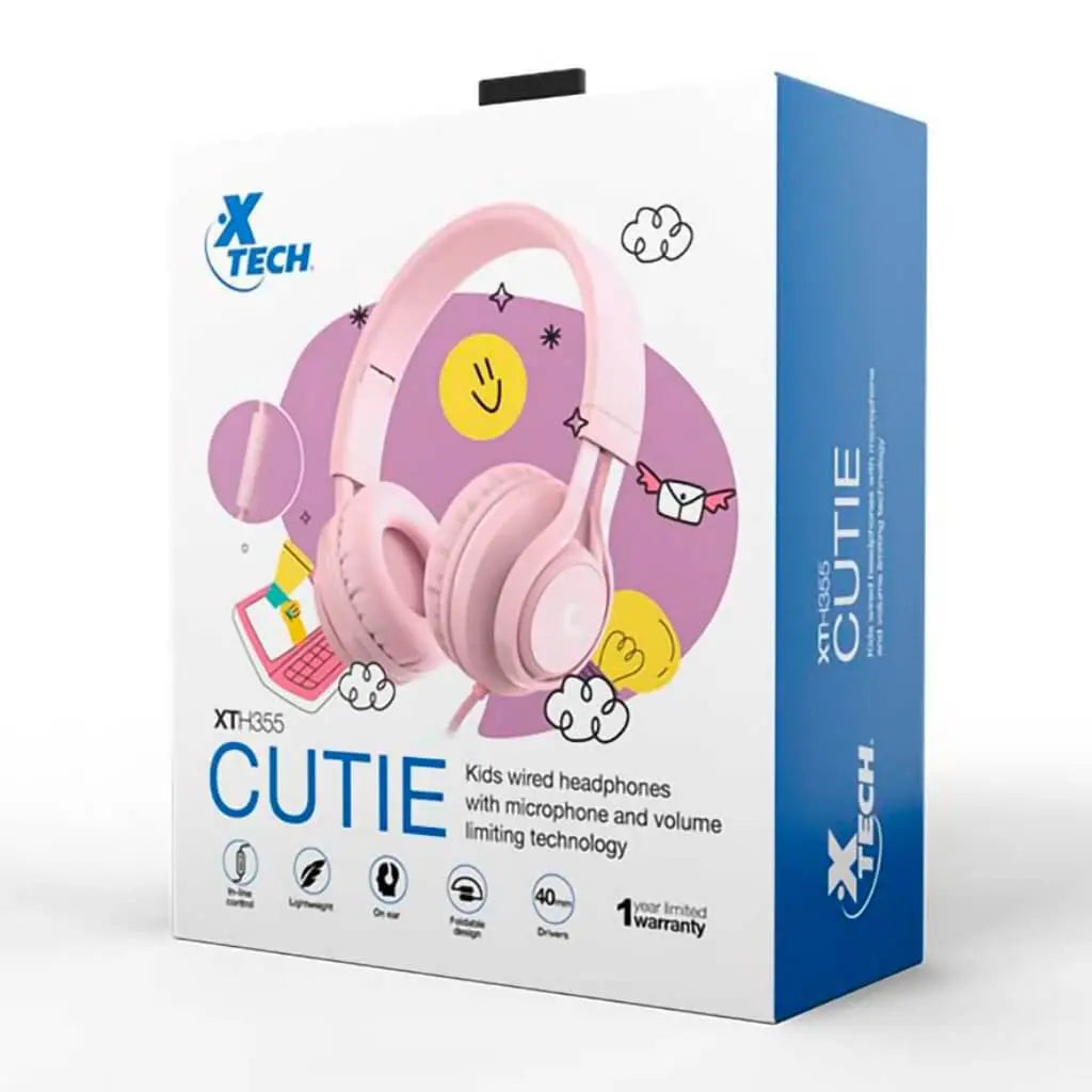 Audífonos Alámbricos de Diadema para Niños Cutie Xtech XTH-355