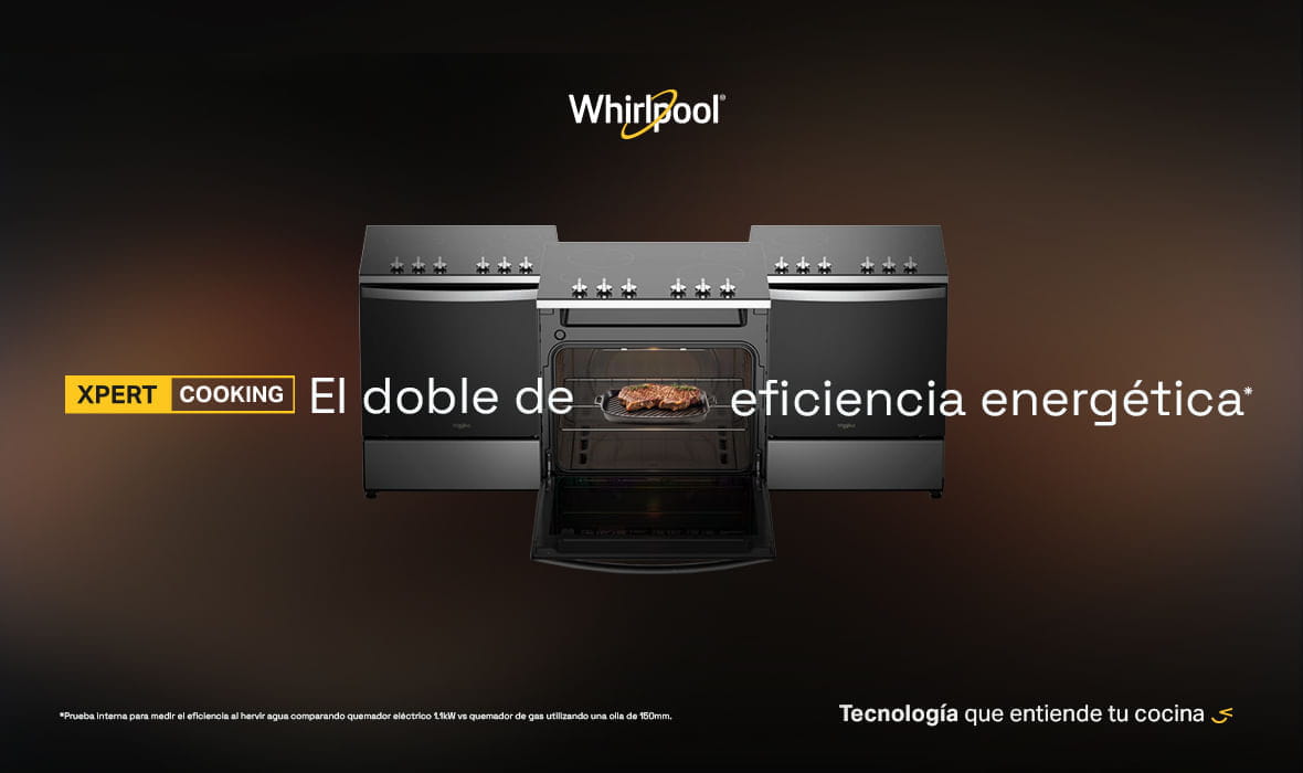 Olla eléctrica Whirlpool de 30 pulgadas con sola pieza, perillas push y vidrio Schott Ceran
