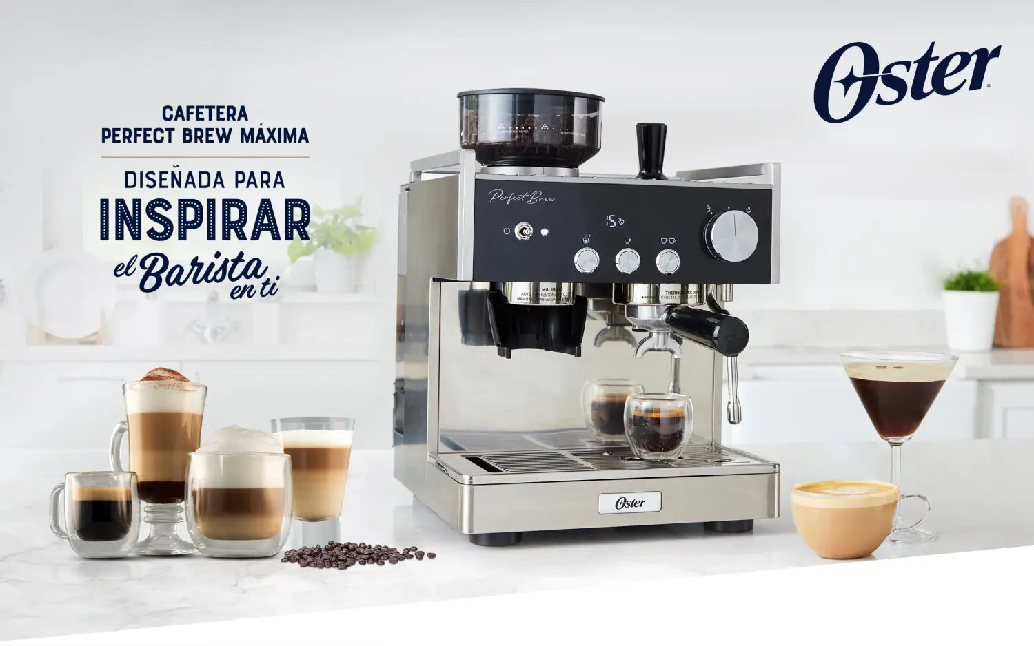 Máquina para Espresso Perfect Brew Oster (BVSTEM7400)