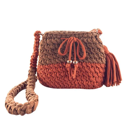 Bolso Tejido a Mano a Crochet Terracota Florys (FBC-003) yapcr.com Costa Rica