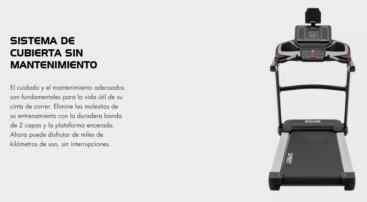 Caminadora Eléctrica 4.0 HP Spirit XT685 con consola y monitor de frecuencia cardíaca.
