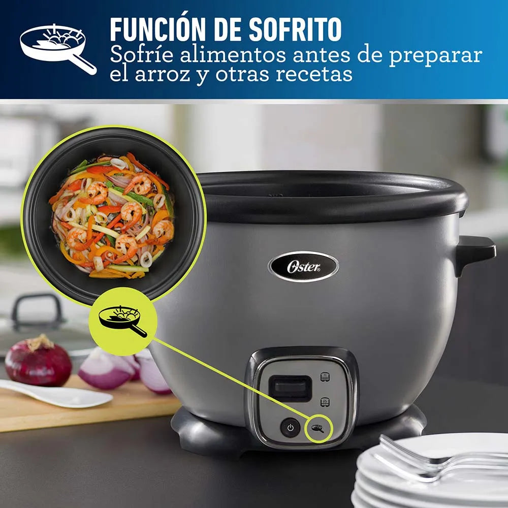 Olla Arrocera 10 Tazas Función Sofrito Oster (CKSTRC8029S) yapcr.com Costa Rica