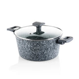 Cacerola con Tapa Acabado Granito 24 cm Westinghouse Gris (WCCC0070024GGY)