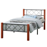 Cama Metal Madera Individual Tokoa (CA-1705) yapcr.com Costa Rica