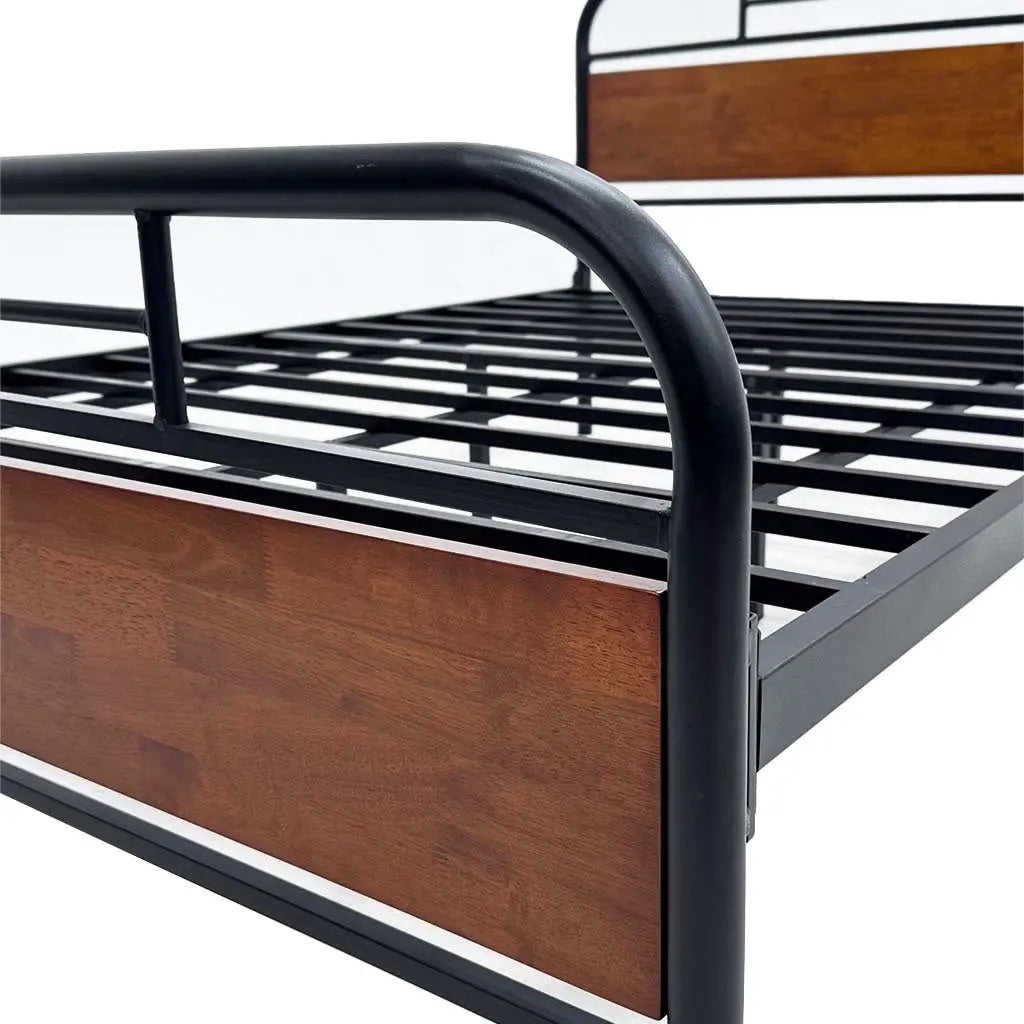 Cama Metal Madera Matrimonial Tokoa (CA-1700) yapcr.com Costa Rica