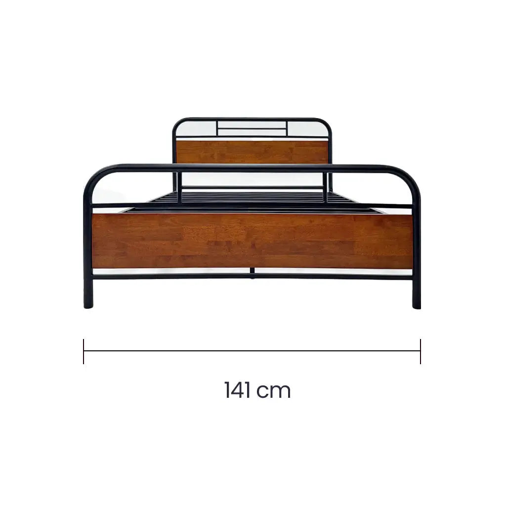 Cama Metal Madera Matrimonial Tokoa (CA-1700) yapcr.com Costa Rica