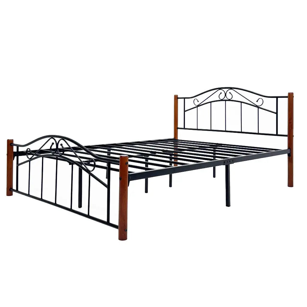 Cama Metal Madera Matrimonial Tokoa (CA-1704) yapcr.com Costa Rica