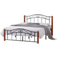 Cama Metal Madera Matrimonial Tokoa (CA-1704) yapcr.com Costa Rica