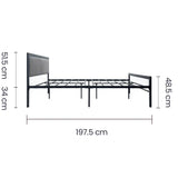 Cama Metal Matrimonial Tokoa (CA-1701) yapcr.com Costa Rica