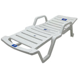 Cama Soleadora Plástica Blanca Reyplast (CEX010000) yapcr.com Costa Rica