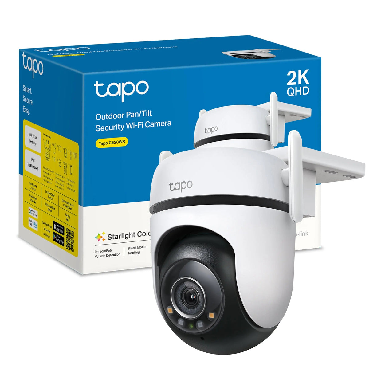 Cámara de Seguridad Inteligente Wi-Fi 360º TP-Link (Tapo C520WS) yapcr.com Costa Rica