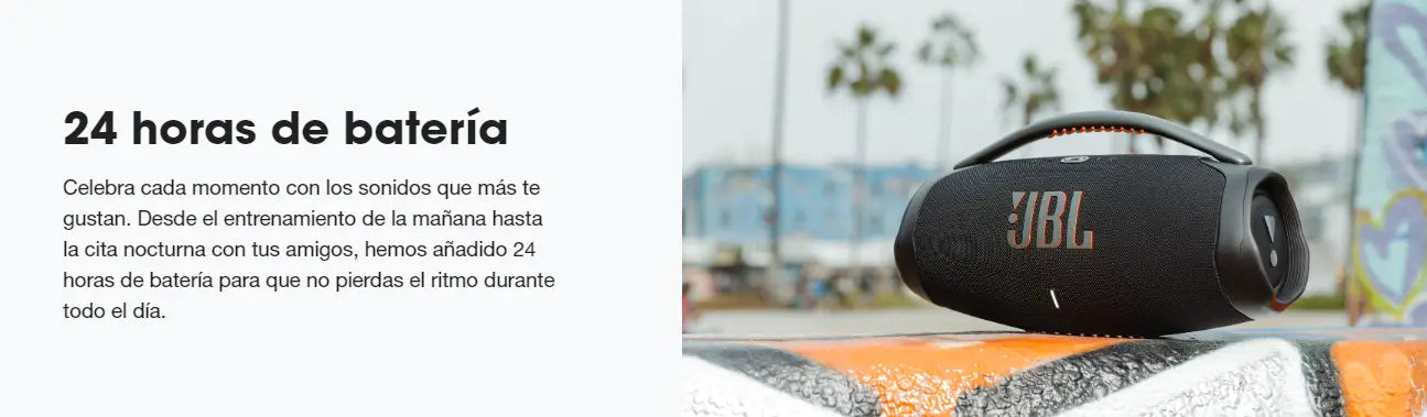 Parlante Inalámbrico Portátil JBL Boombox 3 Negro con sonido Original Pro.
