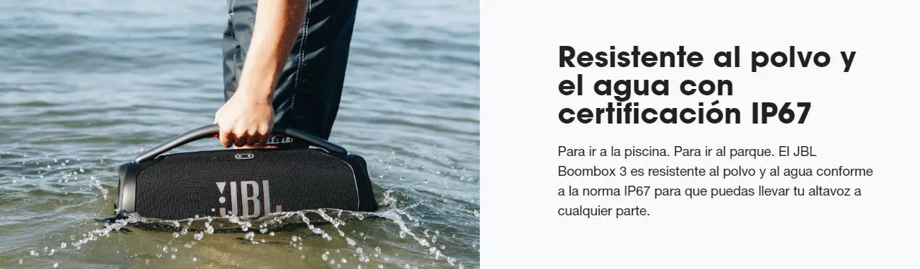 Parlante Inalámbrico Portátil JBL Boombox 3 Negro con sonido original pro.