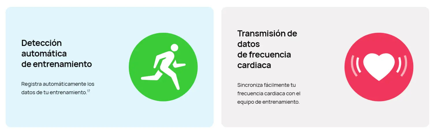 Características de seguimiento fitness en Pulsera Inteligente Huawei Watch Fit SE Rosada.