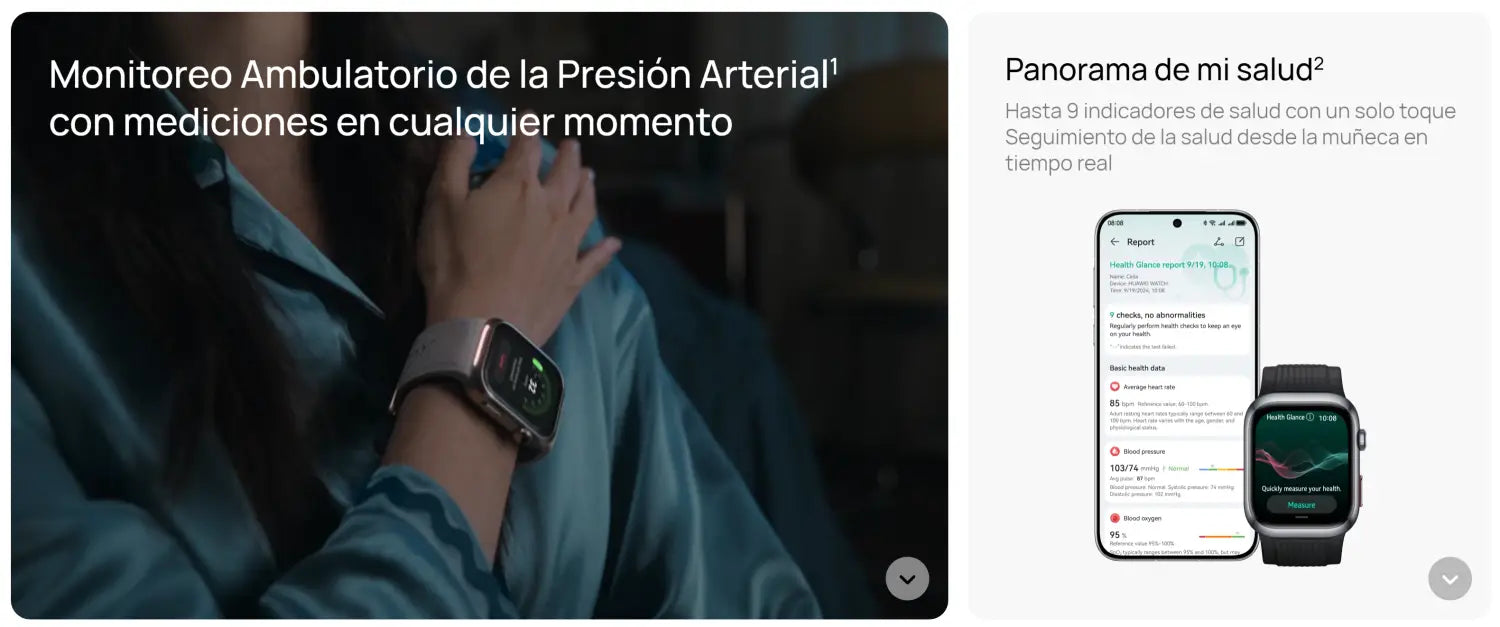 Reloj Inteligente Huawei Watch D2 Dorado con monitoreo de presión arterial.