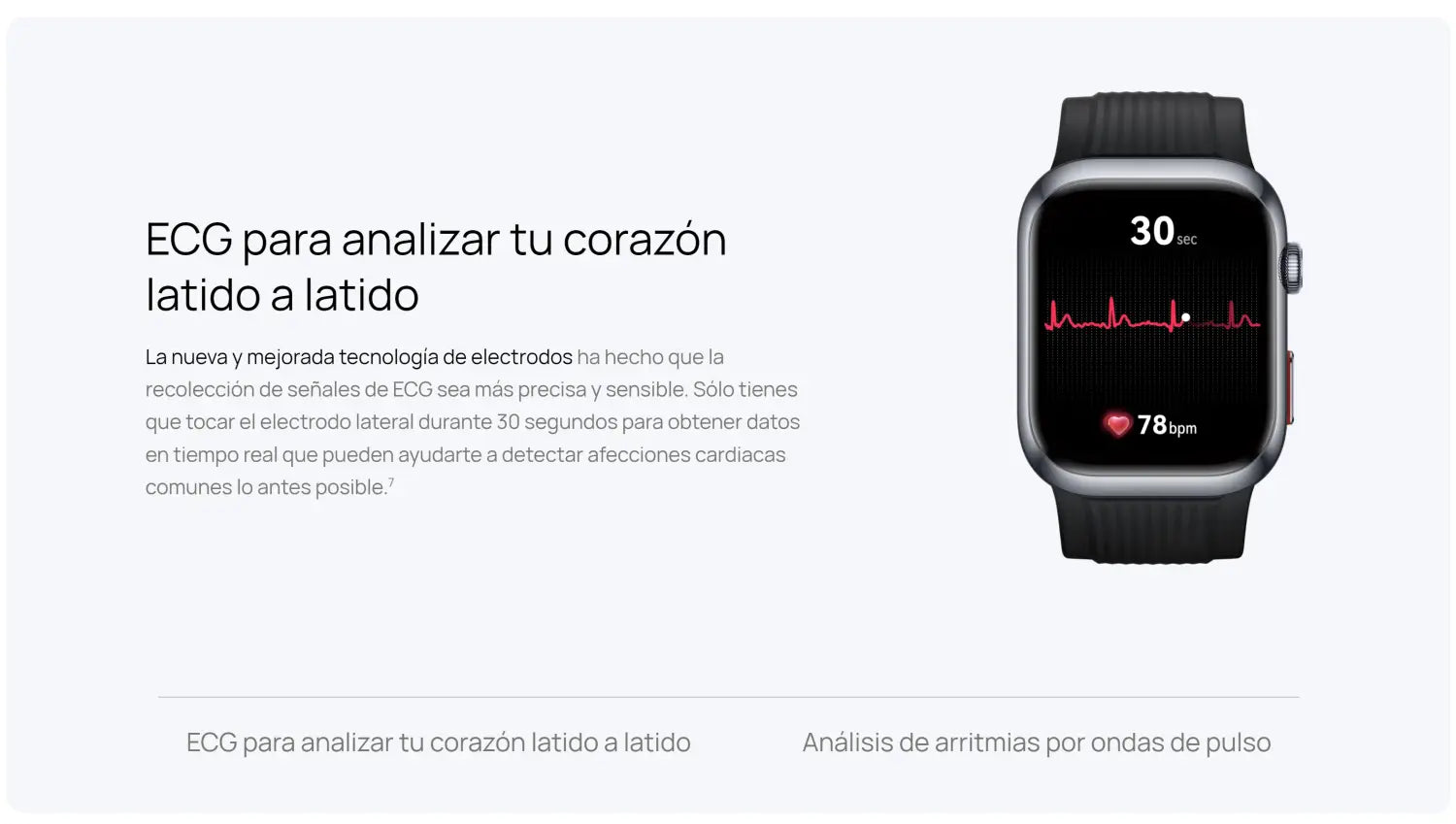 Smartwatch Huawei Watch D2 Dorado mostrando lectura de ECG y presión arterial.