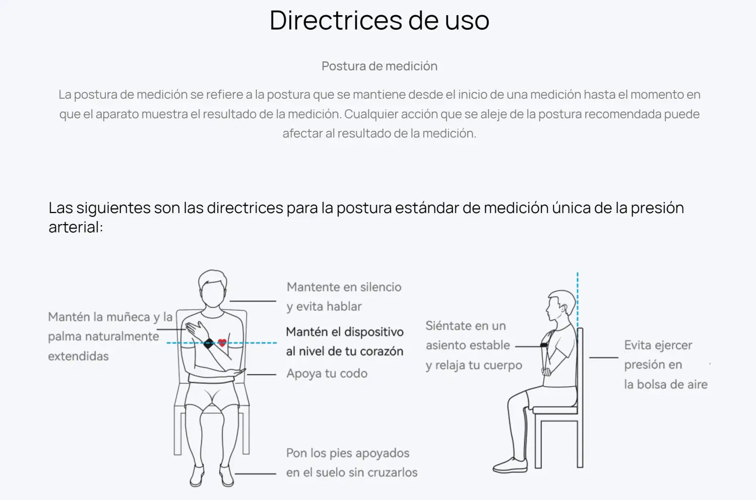 Instrucciones para medir la presión arterial con Reloj Inteligente Huawei Watch D2 Dorado.