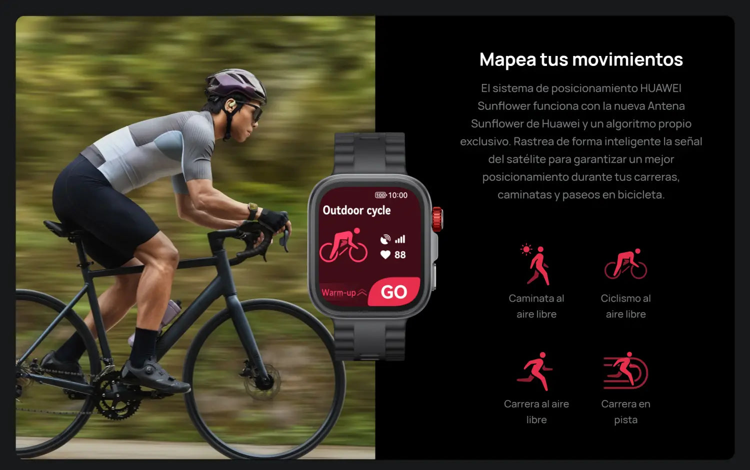 Reloj inteligente Huawei Watch Fit 4 Pro Azul para actividades al aire libre