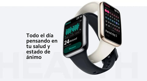 Dos pulseras inteligentes Xiaomi Mi Band 7 Pro GL con gran pantalla y frecuencia cardiaca.