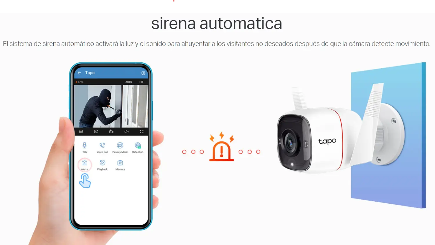 Sistema de cámara de seguridad TP-Link Tapo C310 con app para smartphones en Costa Rica.