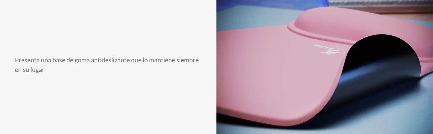 Visera rosa del Mouse Pad Con Reposamuñecas de Gel Xtech, garantía en Costa Rica.