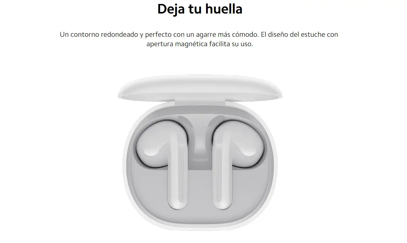 Audífonos Inalámbricos Xiaomi Redmi Buds 4 Lite Blancos con Google Fast Pair.
