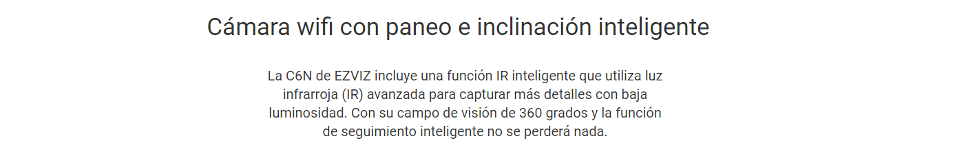 Cámara de Seguridad para Interiores FHD EZVIZ C6N con rango dinámico amplio y reducción digital.