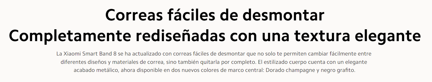 Descripción del producto en español de la Pulsera Inteligente Xiaomi Smart Band 8 en Costa Rica.