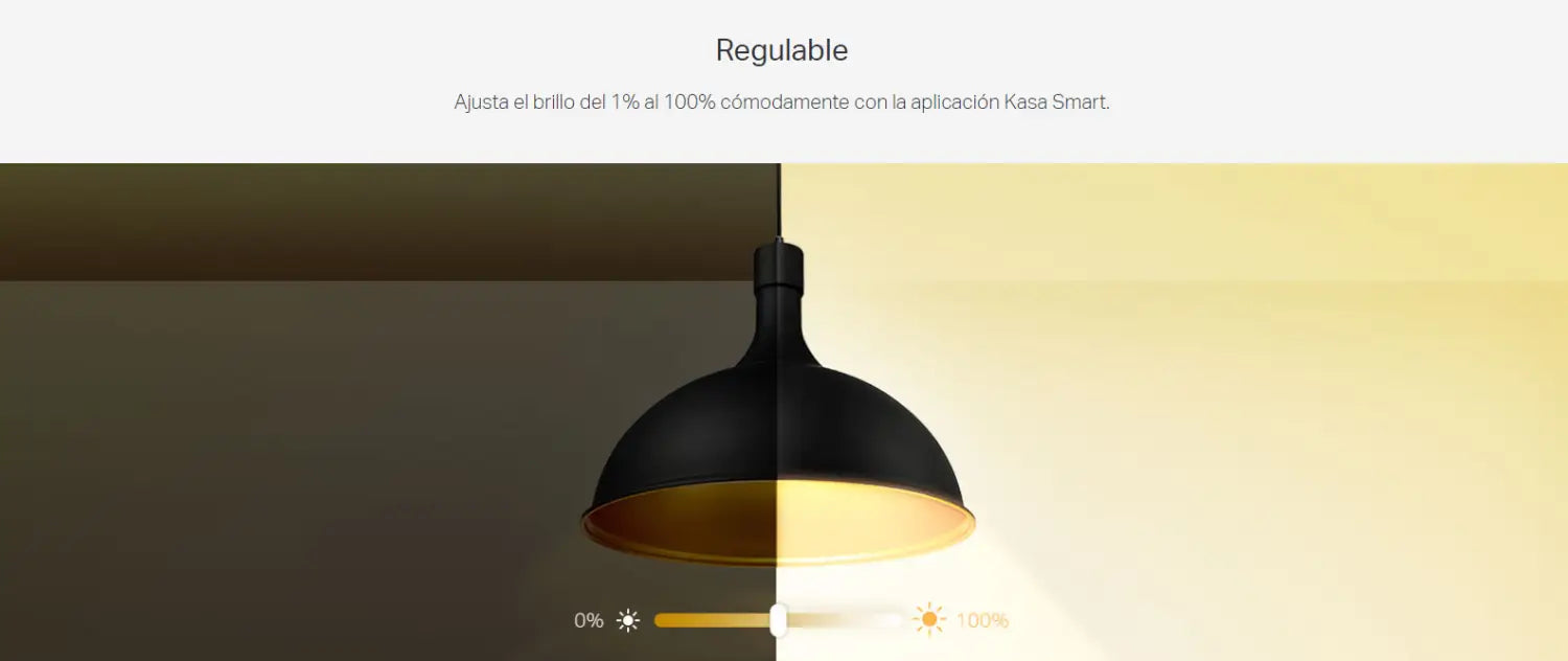 Lámpara ajustable de brillo Bombillo Inteligente LED Multicolor TP-Link en cualquier lugar
