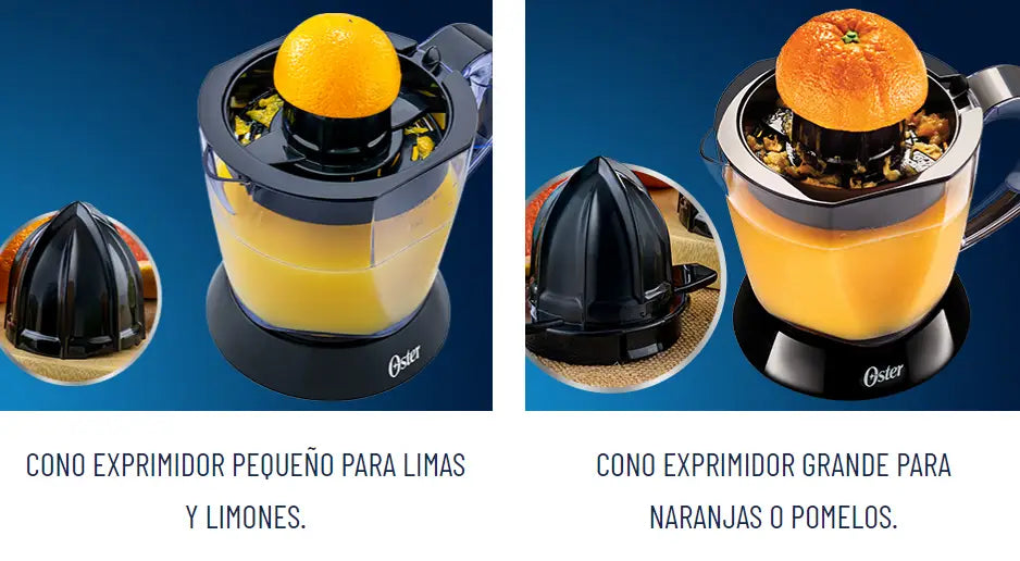 Exprimidor de Cítricos Eléctrico Oster Blanco para mejor extracción en Costa Rica.