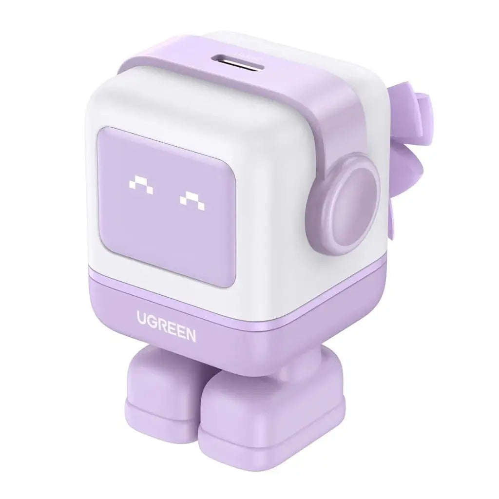 Cargador de Pared - USB-C - 30W - Ugreen Nexode Robot PD GaN Púrpura (CD359) yapcr.com Costa Rica