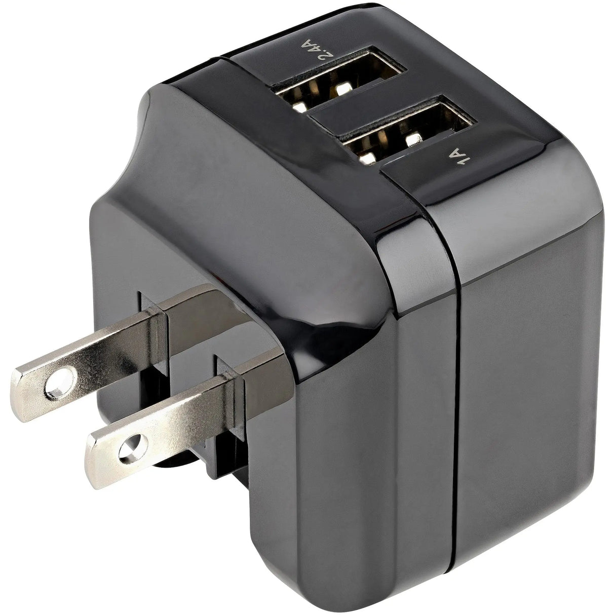 Cargador de Pared USB de 2 Puertos 17W Negro StarTech (USB2PACBK)