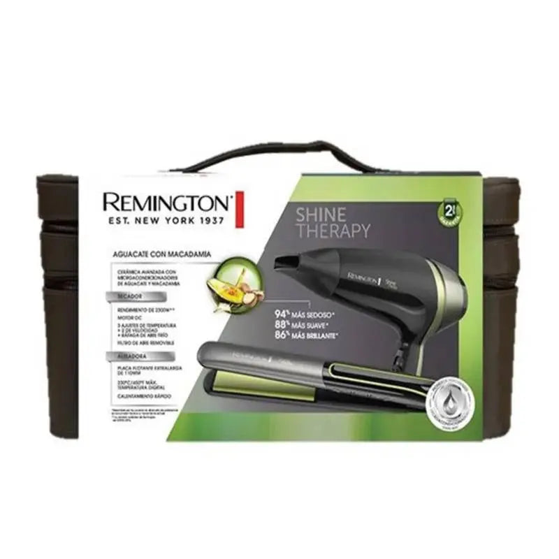 Combo Plancha + Secadora Terapia Aguacate Remington  (S12A-D13A (110) F)