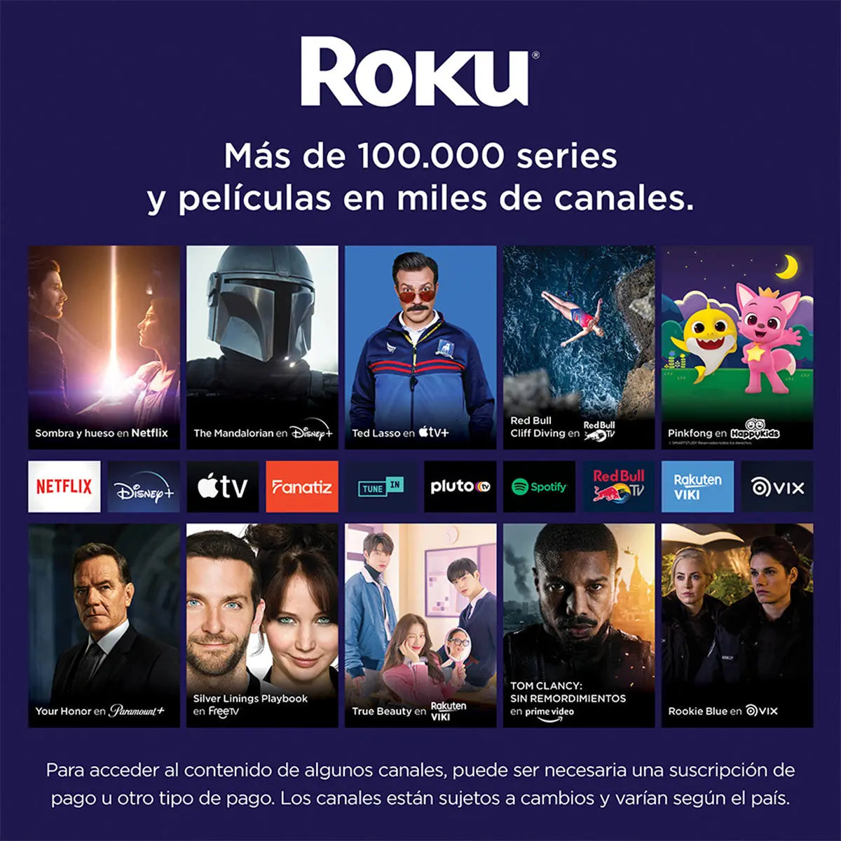 Dispositivo de Streaming 4K Roku Streaming Stick +