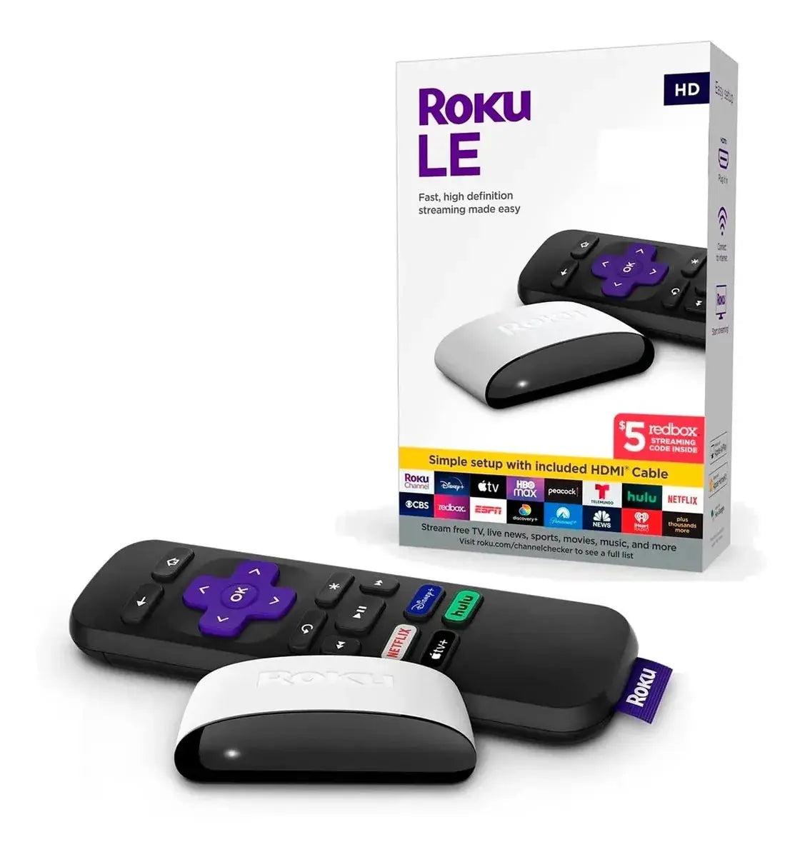 Dispositivo de Streaming HD Roku LE Negro