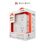 Enchufe Inteligente Wi-Fi 4 en 1 con Puertos USB Nexxt (NHP-T610)