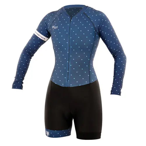 Enterizo para Ciclismo Kiri - Mujer - Talla XS - Azul/Menta yapcr.com Costa Rica