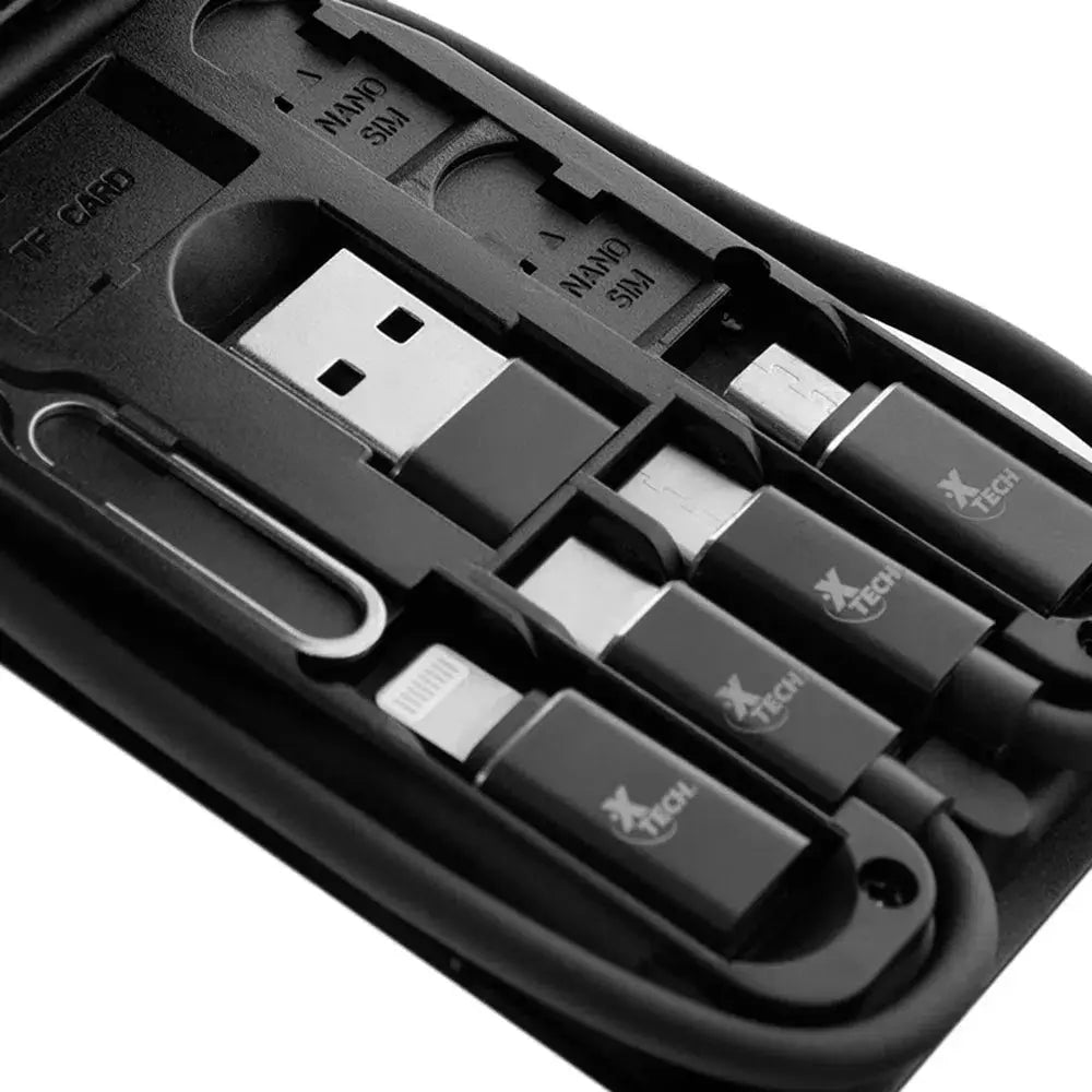 Estuche Portátil Multifuncional para Almacenamiento con Cable Tipo C Xtech XTC-570