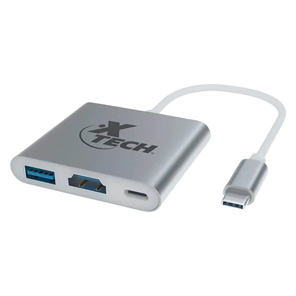 Hub Xtech Multipuerto USB Tipo C 3-en-1 (XTC-565)