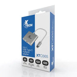 Hub Xtech Multipuerto USB Tipo C 3-en-1 (XTC-565)