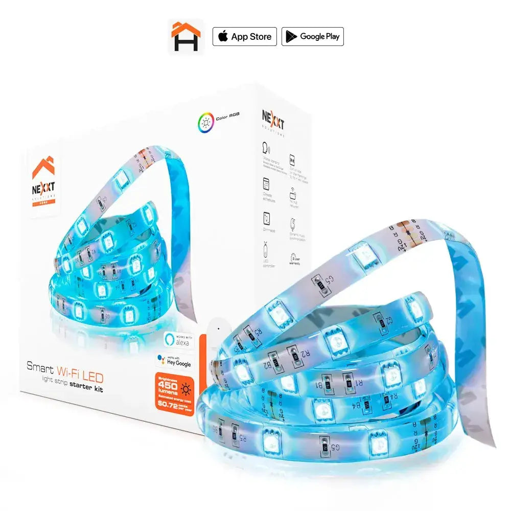 Kit de Inicio Cinta de Luces LED RGB Inteligente Wi-Fi Nexxt (NHB-S610)