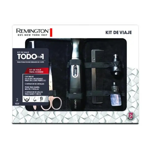 Kit de Viaje Grooming Detallador de Barba y Bigotes Remington TLG100A