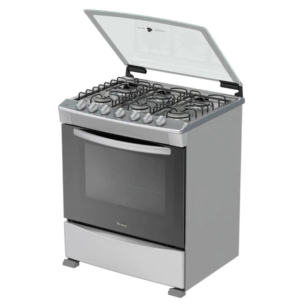 Cocina de Gas 30" Acero Inoxidable 6 Quemadores Whirlpool (LWF7419D) yapcr.com Costa Rica